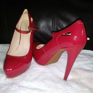 Red Nine West heels